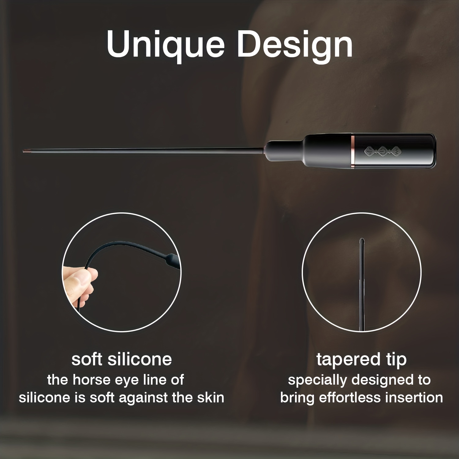 Silicone Urethral Vibrator with 10 Speed Settings